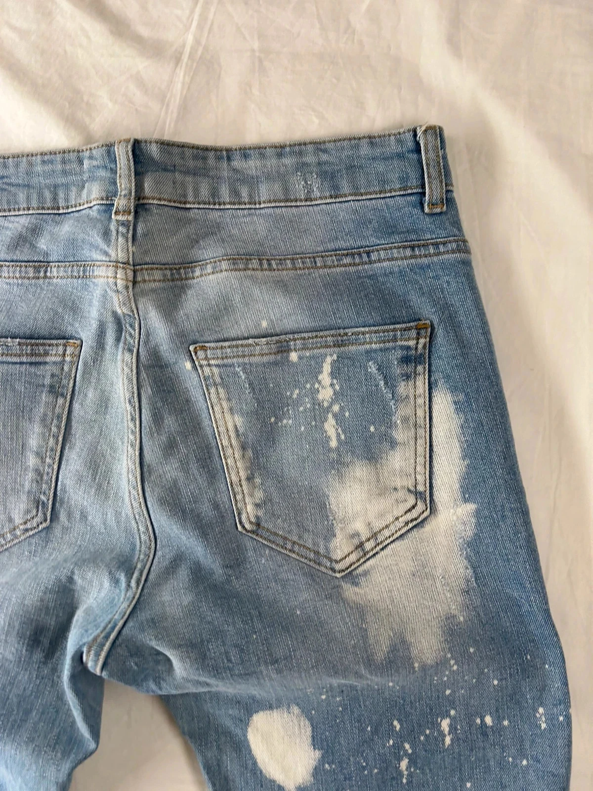 Light blue distressed Zara jeans – photo 13